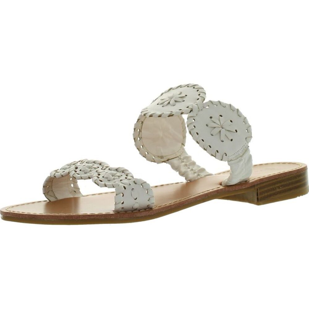Pierre Dumas Rosetta-4 White Womens sandals 8.5 NEW